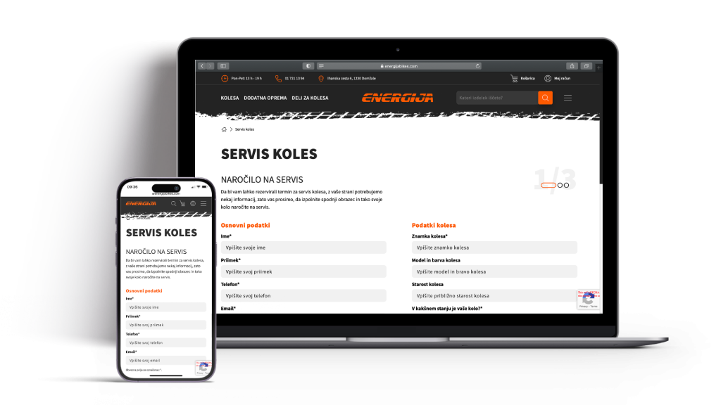 Online store development - Energija Bikes