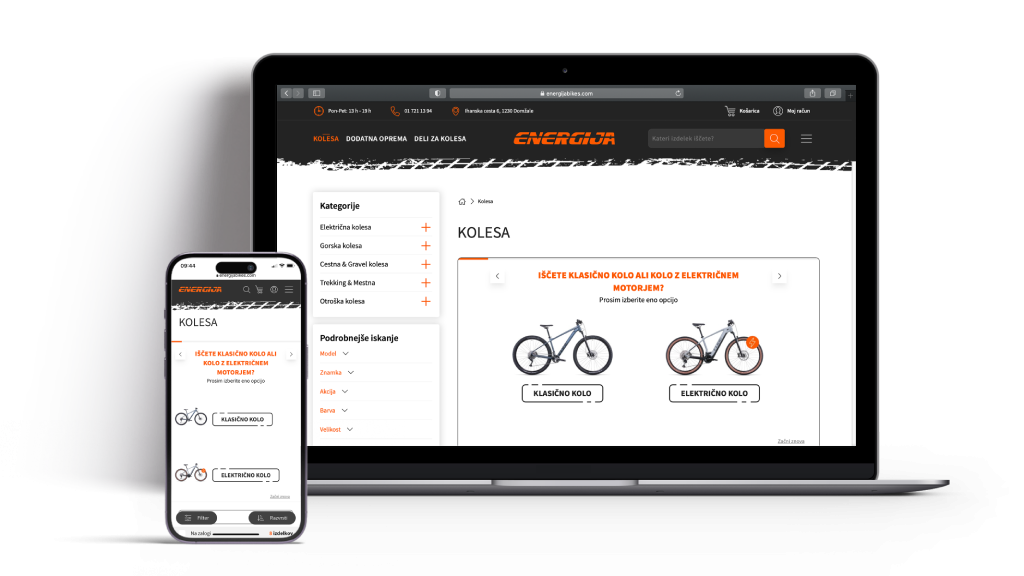 Online store development - Energija Bikes