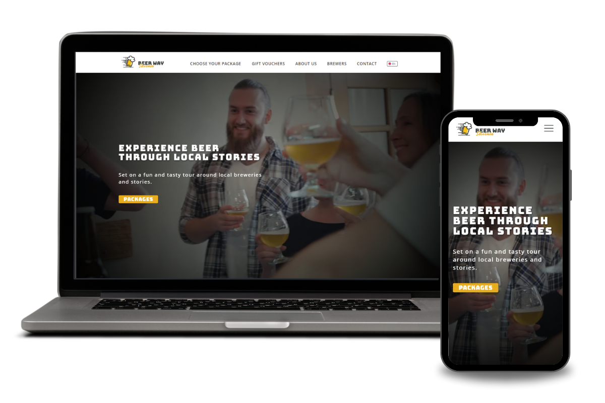 Website design and development - Beerway