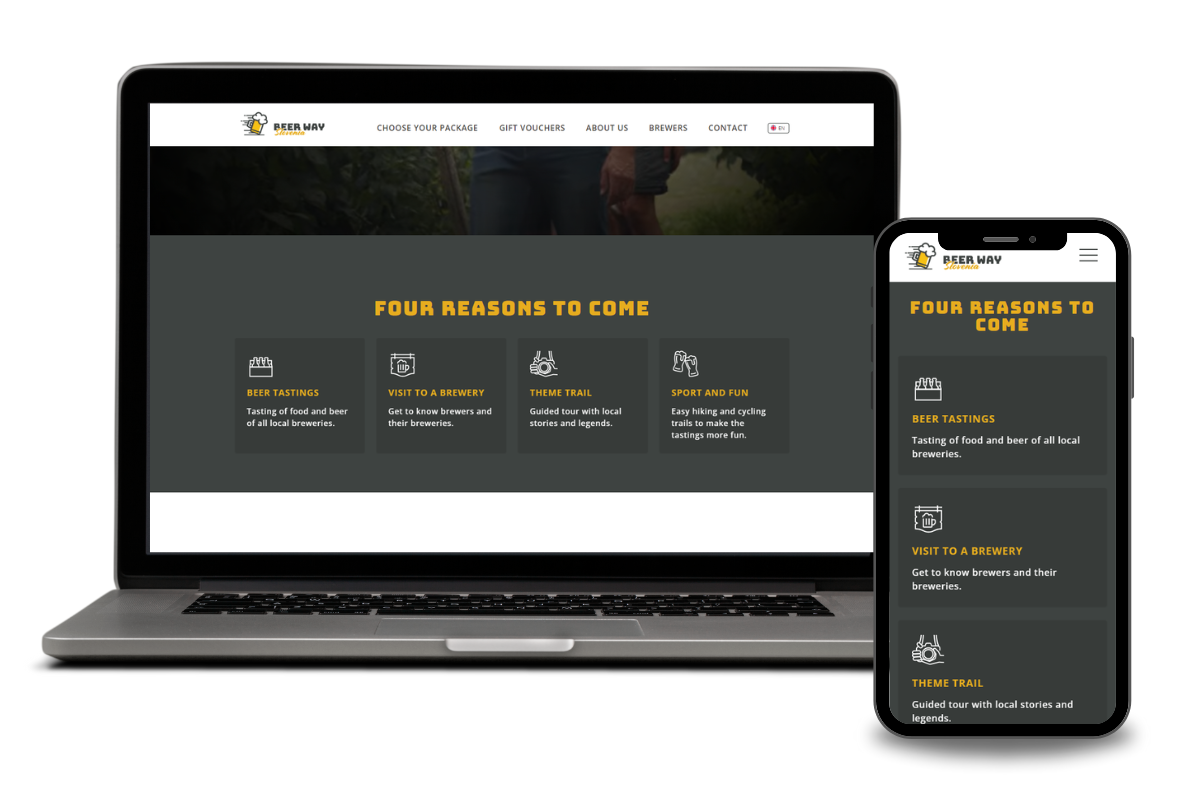 Website design and development - Beerway