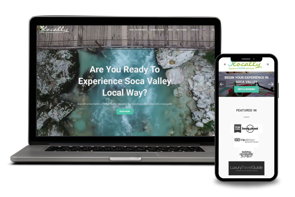 Website design and development - Slocally