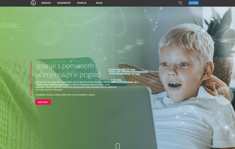 Website design and development  - LoveMyBrain