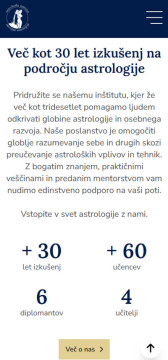 Website design and development - Astrološki inštitut
