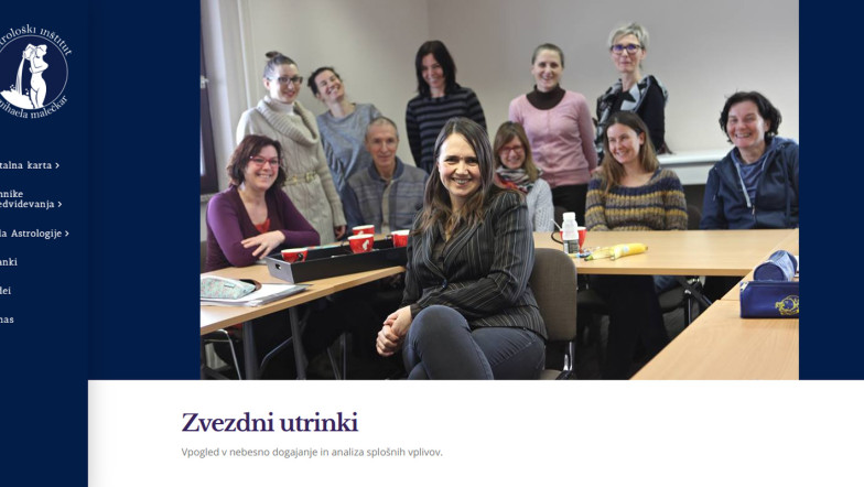 Izdelava spletne strani - Astrološki inštitut