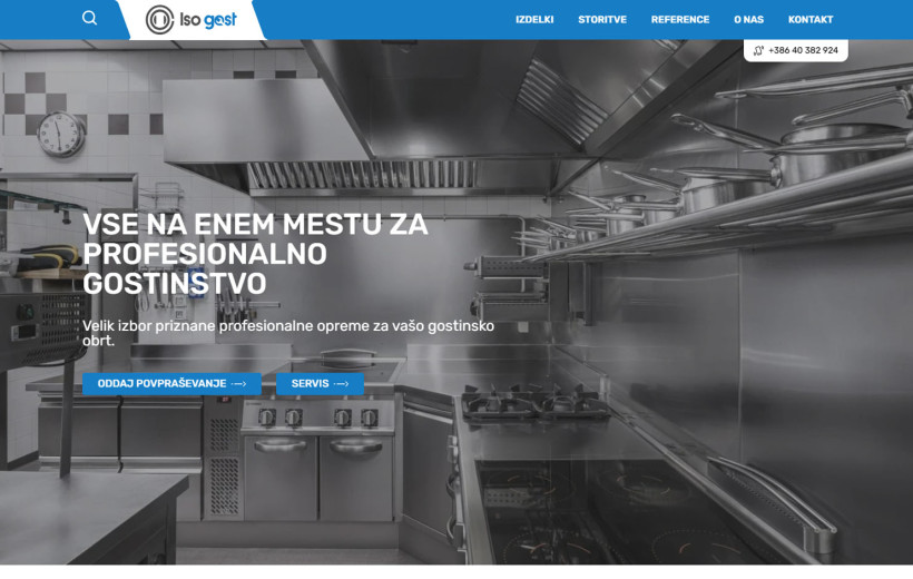 Website design and development - Iso Gast