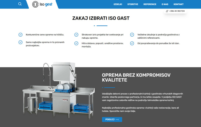 Website design and development - Iso Gast