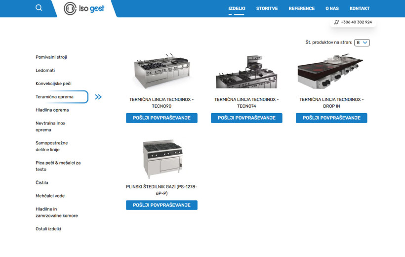 Website design and development - Iso Gast