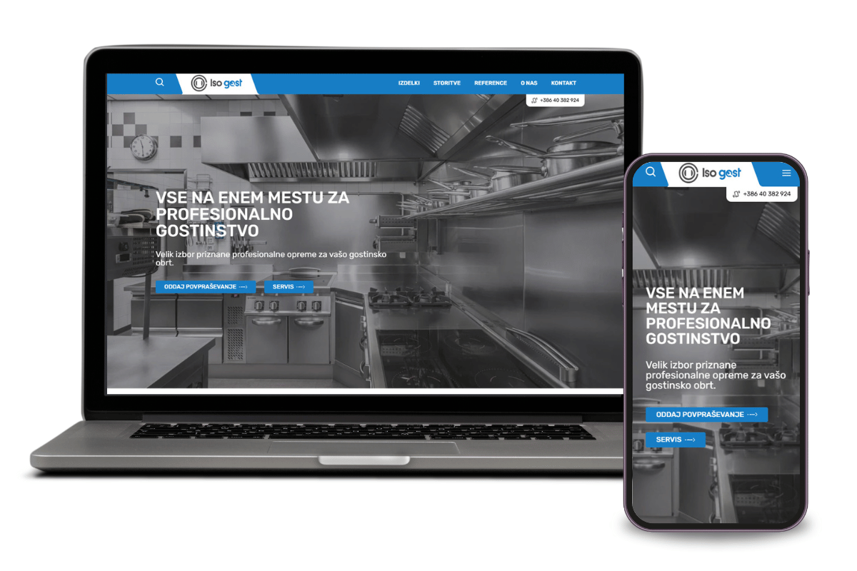 Website design and development - Iso Gast
