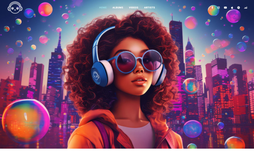 Website design and development - Lofi Universe Music