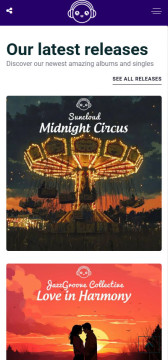 Website design and development - Lofi Universe Music