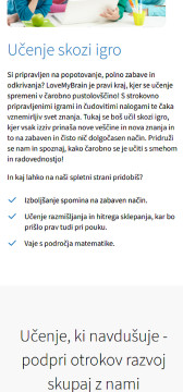 Website design and development  - LoveMyBrain