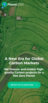 Website design and development - Planet2050