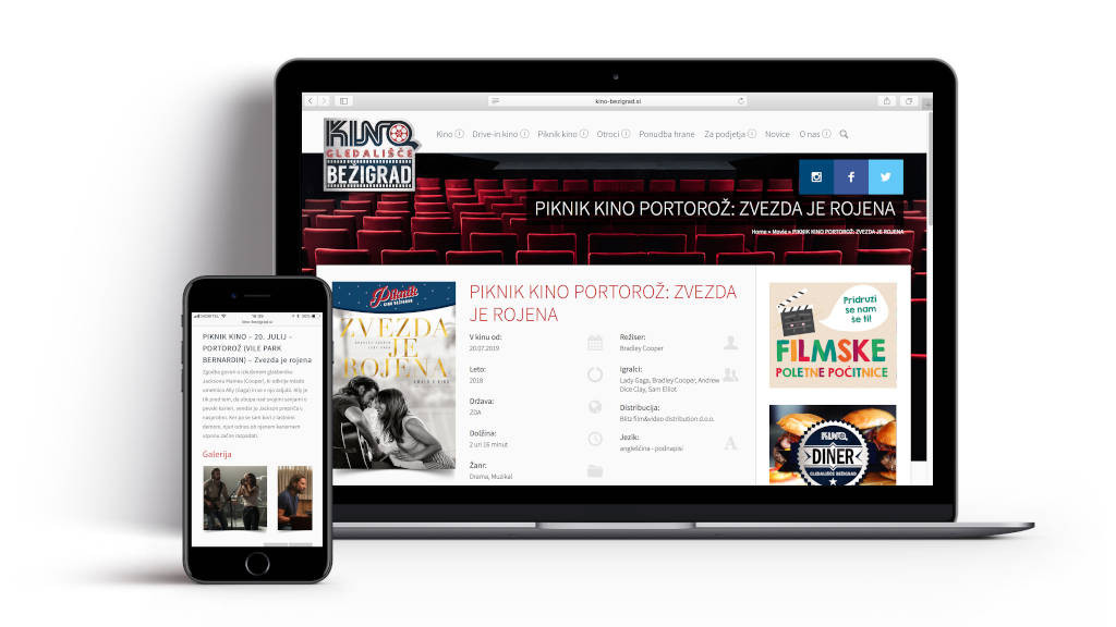 Izdelava spletne aplikacije - Kino Bežigrad